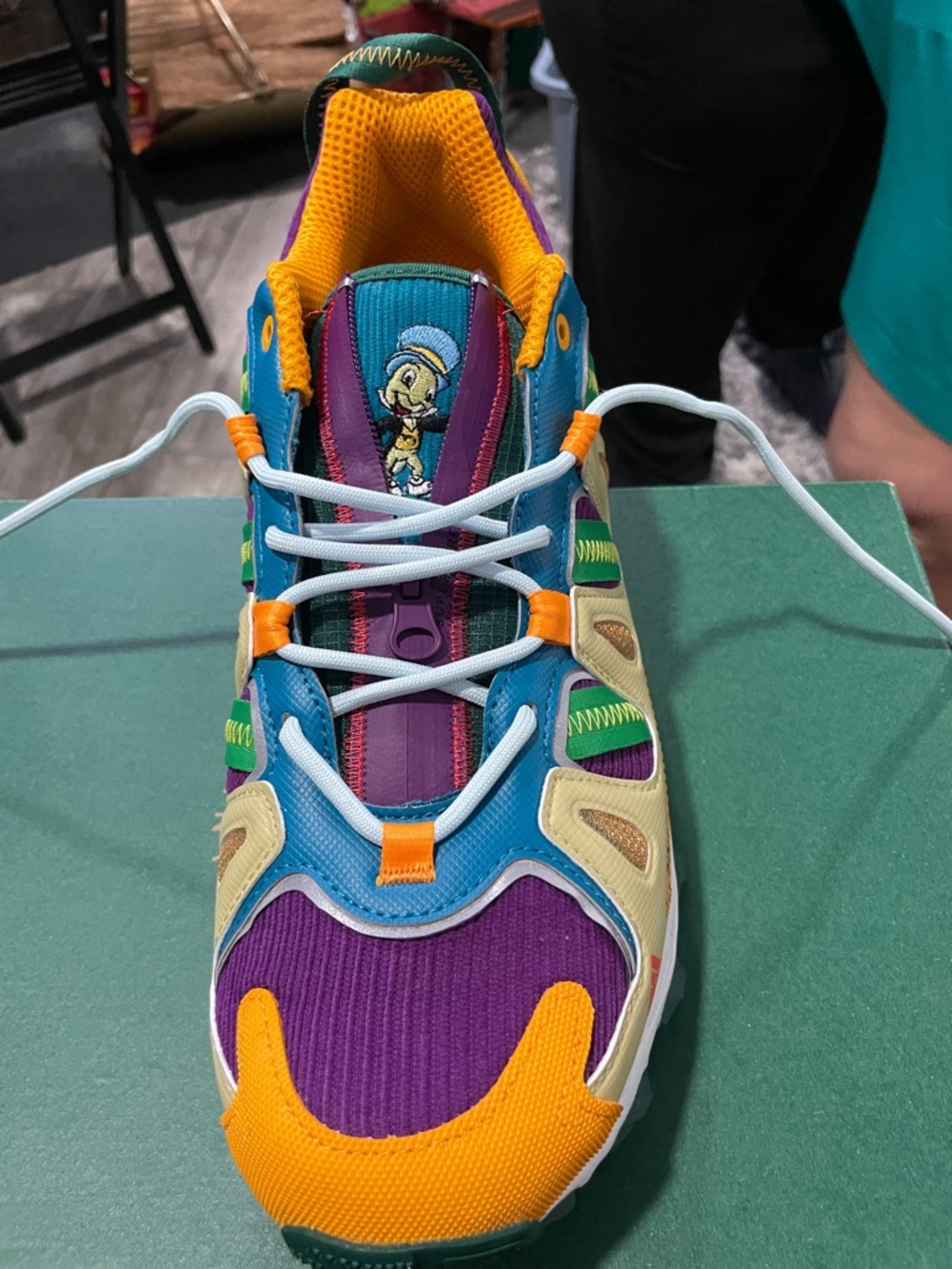 Adidas Men Multicolor Athletic Sneaker - Purple/Teal/Yellow/Cream